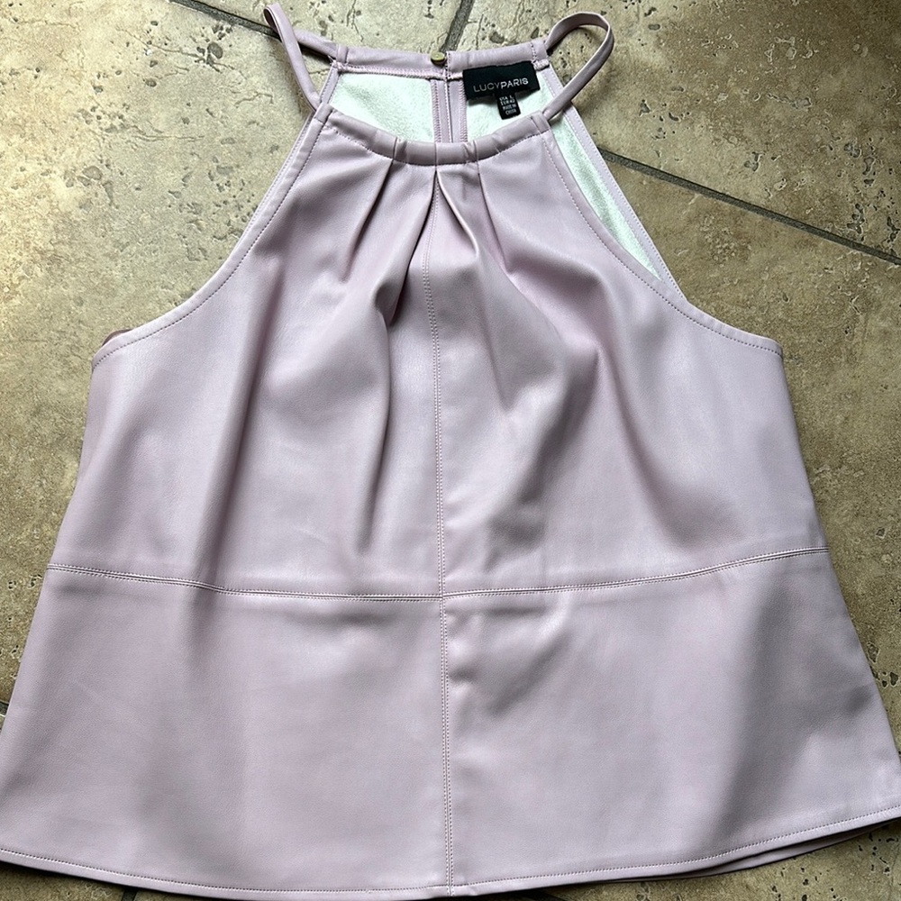 Lucy Paris Light Purple Halter Top